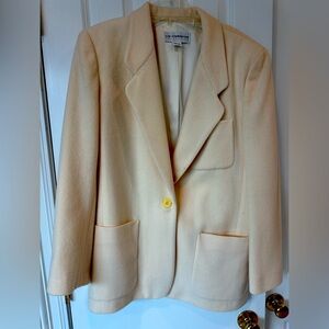 Classic Liz Claiborne wool Cream Women's Blazer